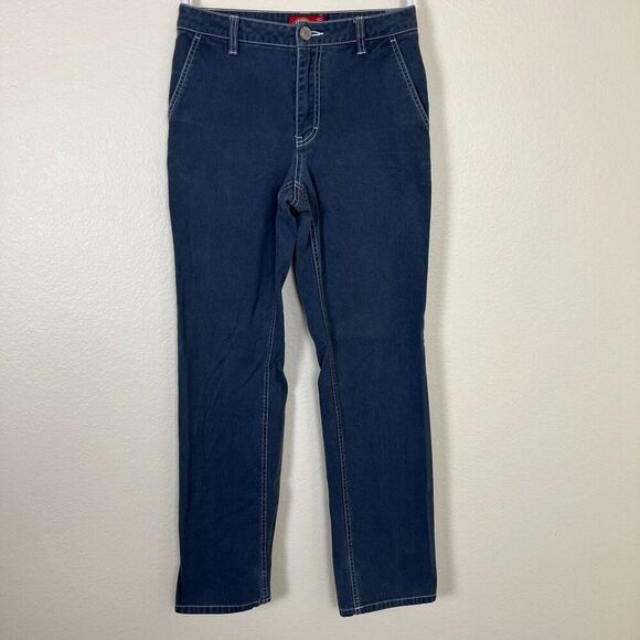 Dickies Women's Size 24 Gray Canvas Straight Leg Cotton Pants Low Rise Casual - Picture 5 of 9